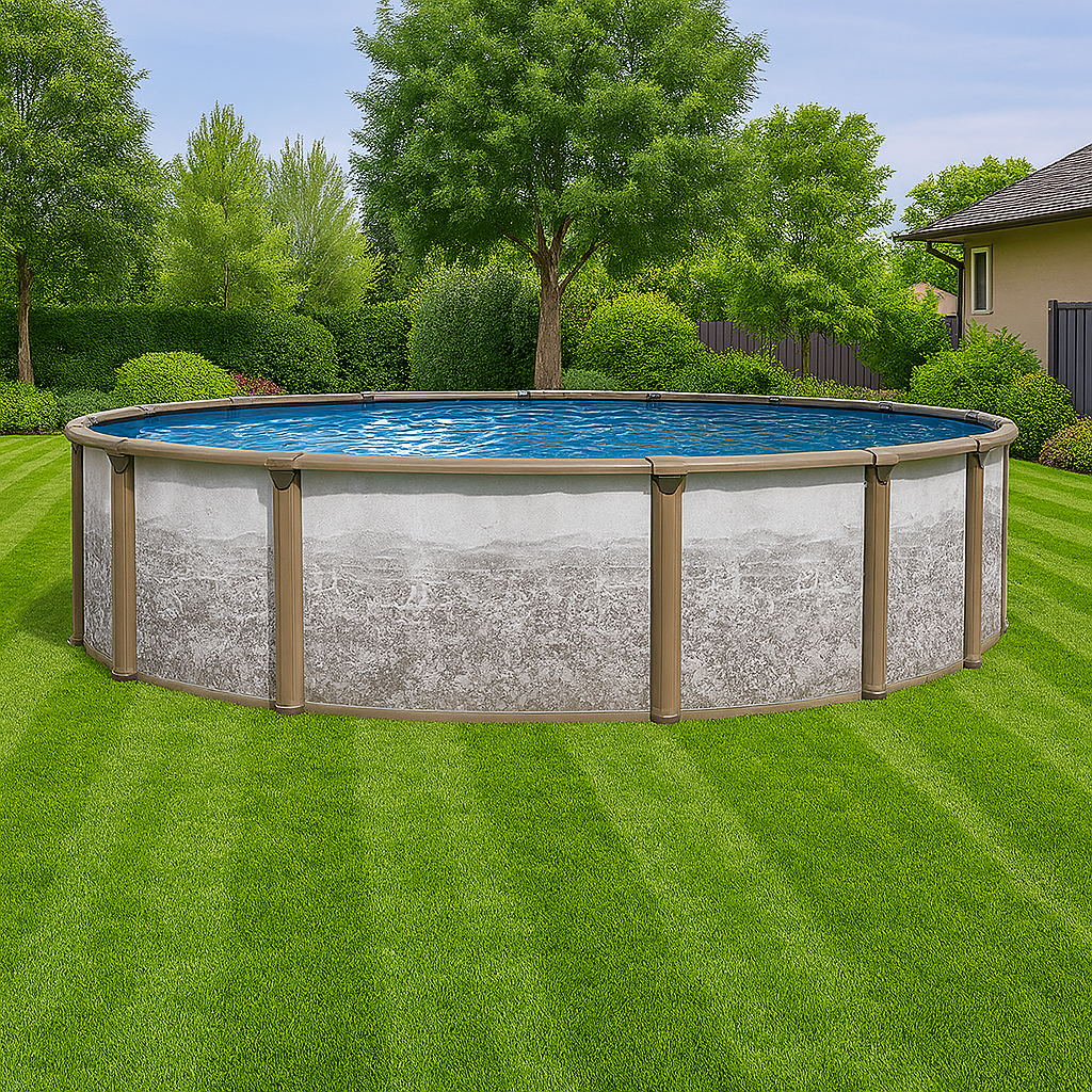 Regency Round Above Ground Pool – Swim ready in a single afternoon