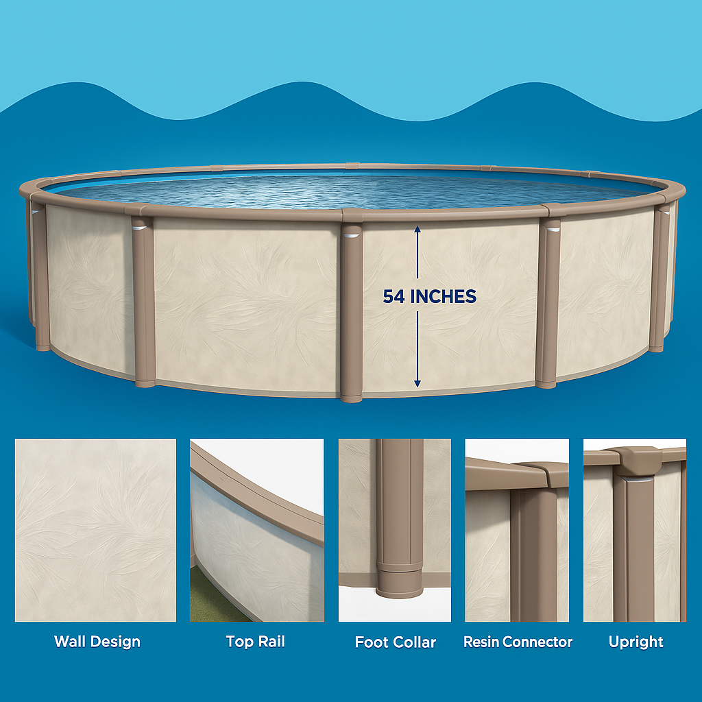 Azor Round Above Ground Pool – Turn Your Backyard Into a Resort