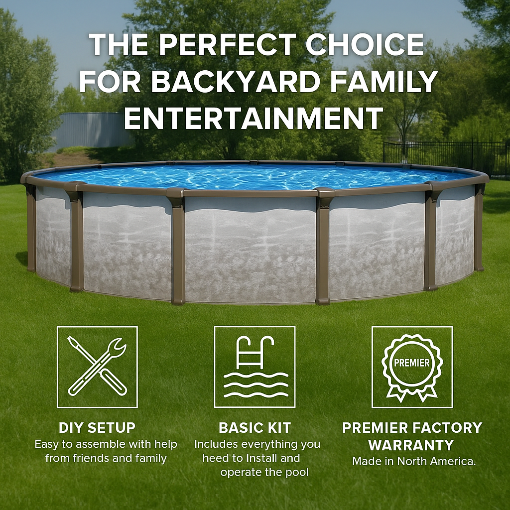 Regency Round Above Ground Pool – Swim ready in a single afternoon